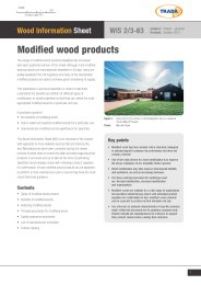 Modified wood products