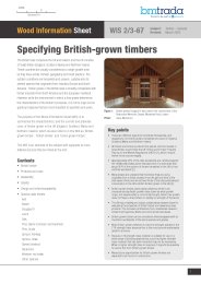 Specifying British-grown timbers