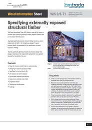 Specifying externally exposed structural timber