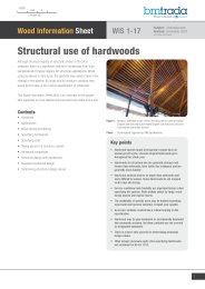 Structural use of hardwoods