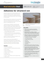 Adhesives for structural use