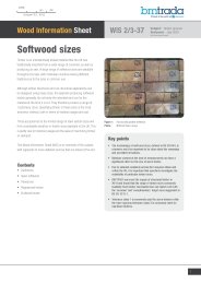 Softwood sizes