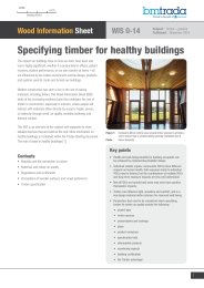 Specifying timber for healthy buildings