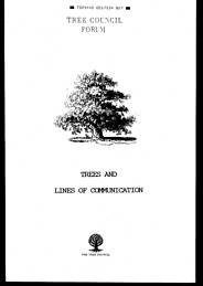 Trees and lines of communication
