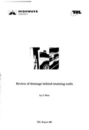 Review of drainage behind retaining walls