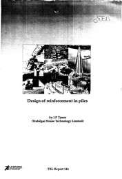 Design of reinforcement in piles