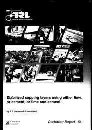 Stabilized capping layers using either lime, or cement, or lime and cement