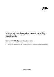 Mitigating the disruption caused by utility street works