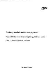 Footway maintenance management