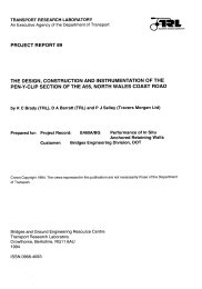 Design, construction and instrumentation of the Pen-y-Clip section of the A55, North Wales coast road