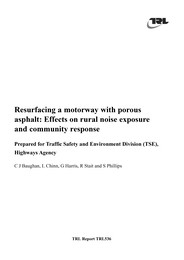 Resurfacing a motorway with porous asphalt: effects on rural noise exposure and community response