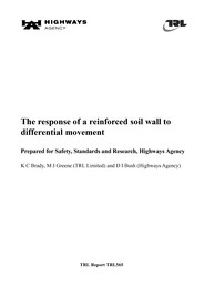 Response of a reinforced soil wall to differential movement