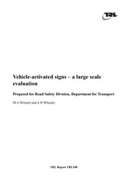 Vehicle activated signs: a large scale evaluation