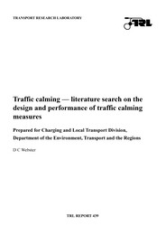 Traffic calming - literature search on the design and performance of traffic calming measures