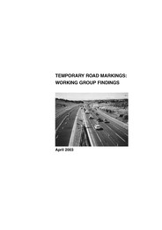 Temporary road markings: Working group findings