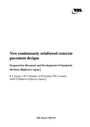 New continuously reinforced concrete pavement designs