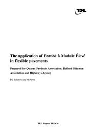 Application of enrobe a module eleve in flexible pavements