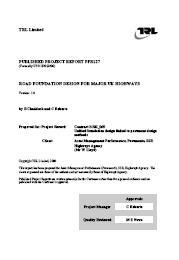 Road foundation design for major UK highways