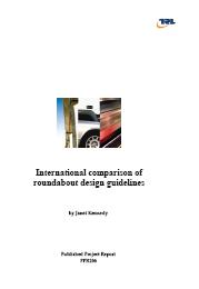 International comparison of roundabout design guidelines