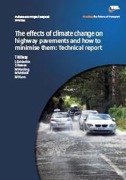 Effects of climate change on highway pavements and how to minimise them: technical report