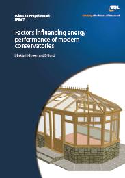 Factors influencing energy performance of modern conservatories
