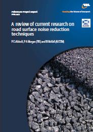 Review of current research on road surface noise reduction techniques