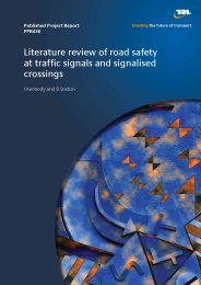 Literature review of road safety at traffic signals and signalised crossings