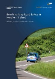 Benchmarking road safety vision for Northern Ireland - The Construction ...