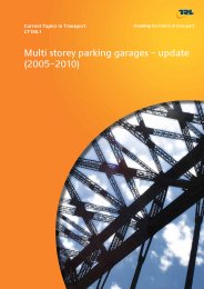 Multi storey parking garages - update (2005-2010)