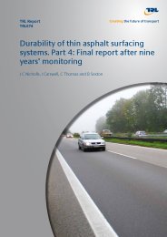 Durability of thin asphalt surfacing systems. Part 4: final report after nine years' monitoring
