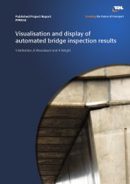 Visualisation and display of automated bridge inspection results