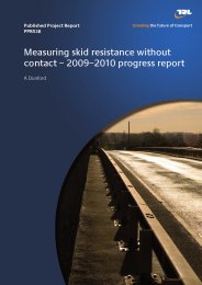 Measuring skid resistance without contact - 2009-2010 progress report