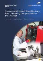 Assessment of asphalt durability tests: Part 1, widening the applicability of the SATS test