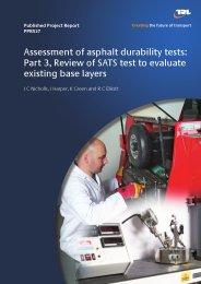 Assessment of asphalt durability tests: Part 3, review of SATS test to evaluate existing base layers