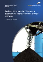 Review of Iterlene ACF 1000 as a bitumen regenerator for hot asphalt mixtures