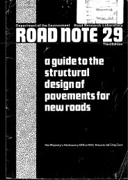 Guide to the structural design of pavements for new roads. 3rd edition