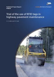 Trial of the use of RFID tags in highway pavement maintenance