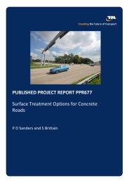 Surface treatment options for concrete roads