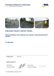 Filling potholes and making local repairs using Roadmaster® vehicle