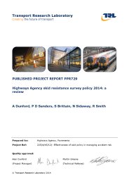 Highways Agency skid resistance survey policy 2014: a review