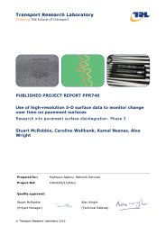 Use of high-resolution 3-D surface data to monitor change over time on pavement surfaces. Research into pavement surface disintegration: Phase 3