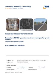 Evaluation of EME2 type mixtures incorporating softer grade binders. Phase I progress report