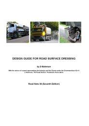 Design guide for road surface dressing