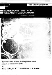 Behaviour of a shallow buried pipeline under impact and abnormal loads