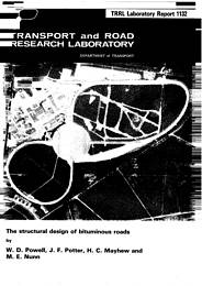 Structural design of bituminous roads