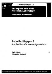 Buried flexible pipes: 3 application of a new design method