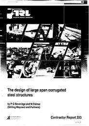 Design of large span corrugated steel structures