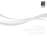 Fitting landscapes - securing more sustainable landscapes