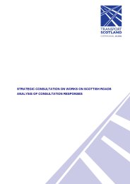 Strategic consultation on works on Scottish roads analysis of consultation responses