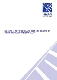 Research into the social and economic benefits of community transport in Scotland